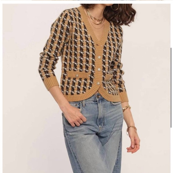 NEW HEARTLOOM marlie cardi in camel L - Picture 1 of 3